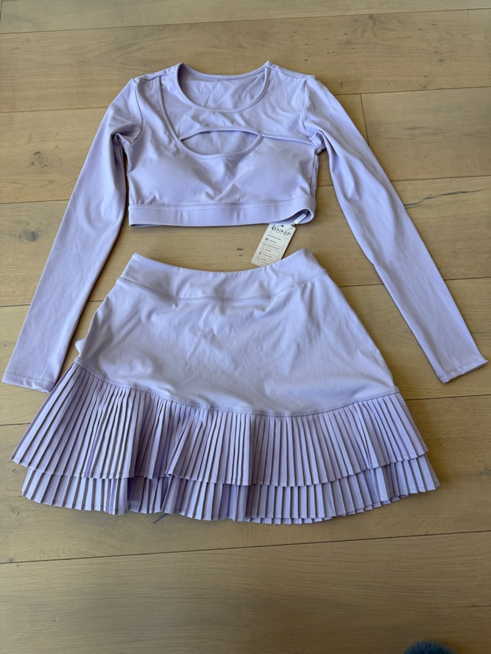 Fabletics Lilac Pleated Tennis Skirt